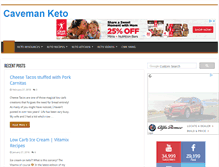 Tablet Screenshot of cavemanketo.com